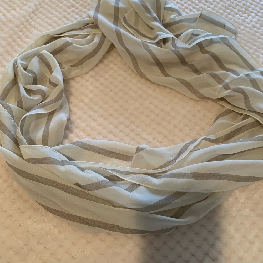 Cream and Khaki Scarf